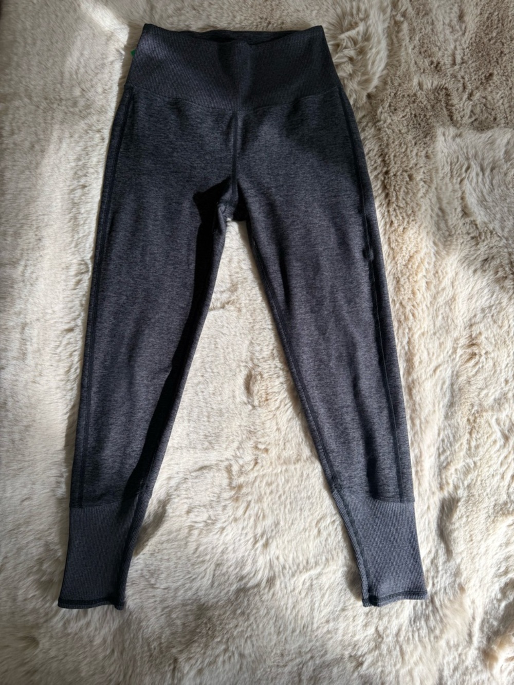 Alo Yoga Leggings Womens Small Gray High Waist Athletic Workout Stretch